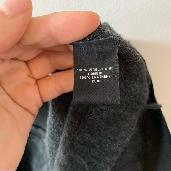 Lafayette 148 Wool and Leather Yoke Zip Front Jacket - Picture 5 of 7